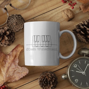 Piano desired text instrument keyboard personalized pianist gift - cup and coffee mug glossy