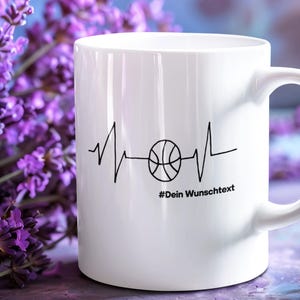 Personalized basketball sayings, basketball player, customizable, ball sport - Cup and coffee mug glossy