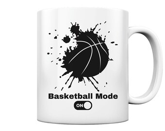 Basketball Lustig Basketballer Hobby Ballsport Sprüche Modus Geschenke - Tasse und Kaffeebecher Glossy