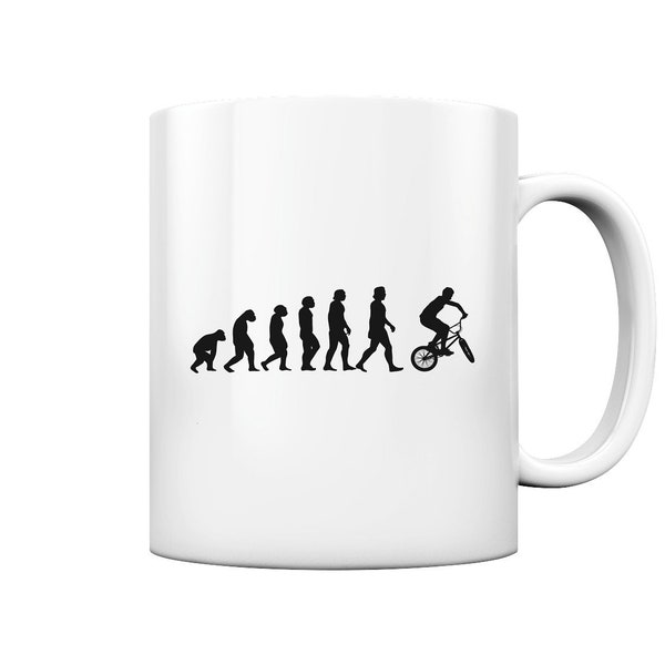 Bmx Evolution Bmxer Radsport Geschenke - Tasse und Kaffeebecher Glossy