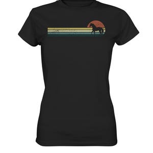 Horse Vintage Horse T-Shirt Riding Retro Rider - Ladies Premium Shirt