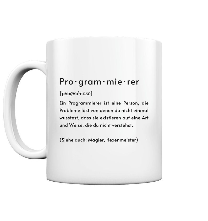 Programmer Definition Programming Phonetic Transcription Administrator Gift - Glossy Mug and Coffee Mug image 2