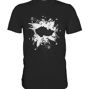 Tschechien Karte Tschechischer Umriss Länder Tschechei Tschechen - Premium Shirt