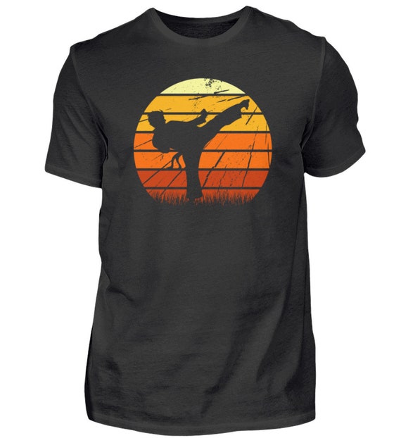 Taekwondo Martial Arts Shirt Retro Vintage Silhouette Gift Taekwondo Martial Arts Shirt Retro Vintage Silhouette Gift