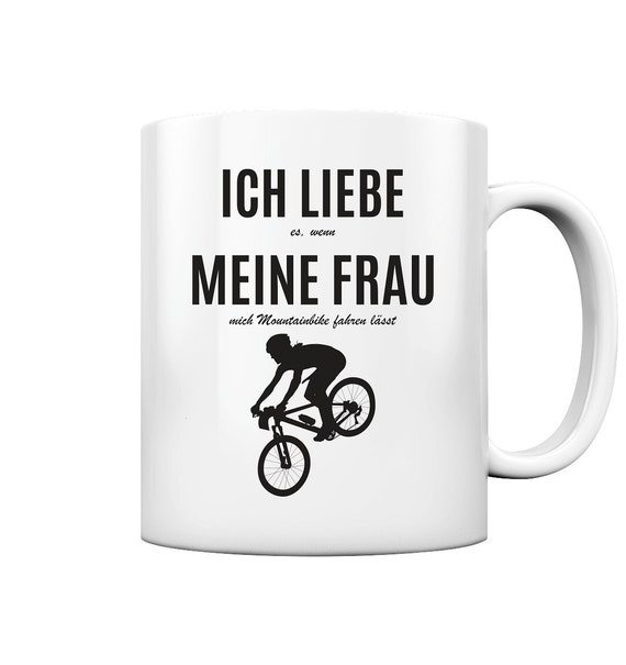 Ich Liebe Mountainbike Spruch Mountainbiker - Tasse und Kaffeebecher -  Etsy.de