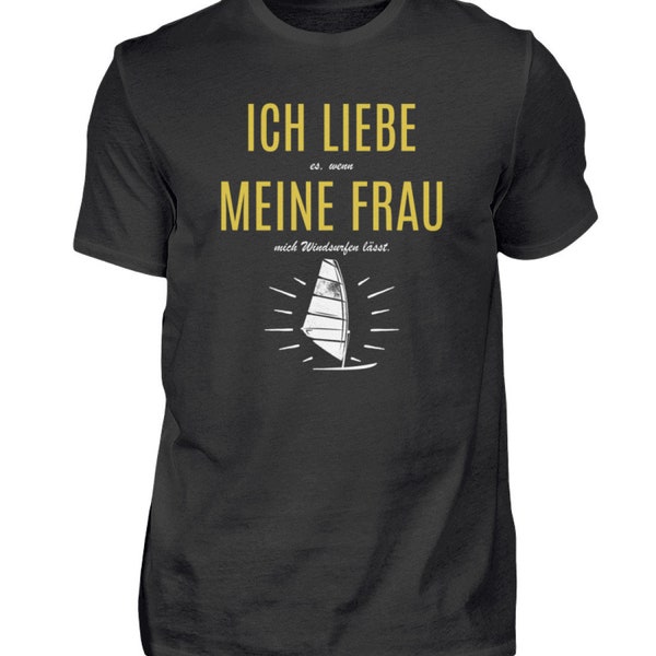 Windsurfen, Surfbrett, Wellen, Windsurf, T-Shirt - Herren Shirt