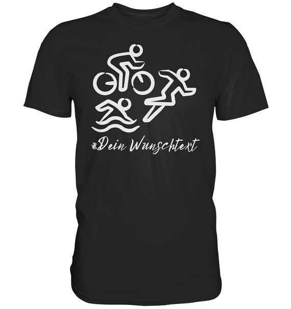 Testo personalizzato per triathlon, sport di resistenza