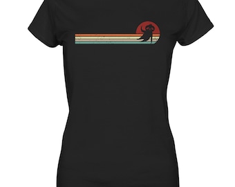 Faultier Retro Müde Chillen Schlafen Arbeiten Faultiere Sloth Damen T-Shirt