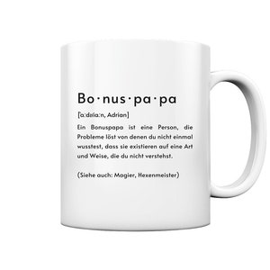 Bonuspapa Definition Bonusdater Phonetic Transcription Personalized Stepdad Gifts - Mug and Coffee Mug Glossy