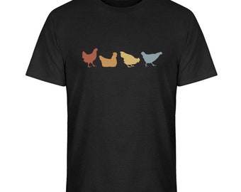 Chicken Retro Farmer Chicken T-shirt