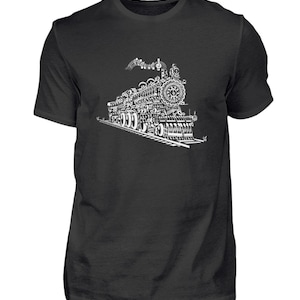Railway, Train, Locomotive, Steam Locomotive, Railwayman, Trains, Model Railway, Model Railroader, Gift Tshirt - Men&#39;s Shirt