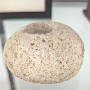 Pebble Taper Candle Holder | Tan; Ceramic Candle Holder; Ceramic Taper Candle Holder