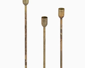 Brass Candlestick Holders, Taper Candle Holder, Vintage Inspired Candles