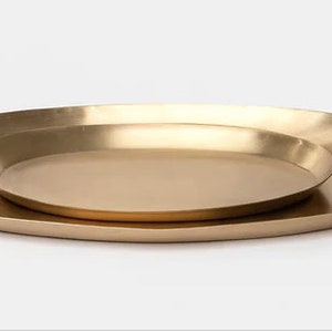 Brass Oval Tray  - Medium; Brass Jewelry Tray