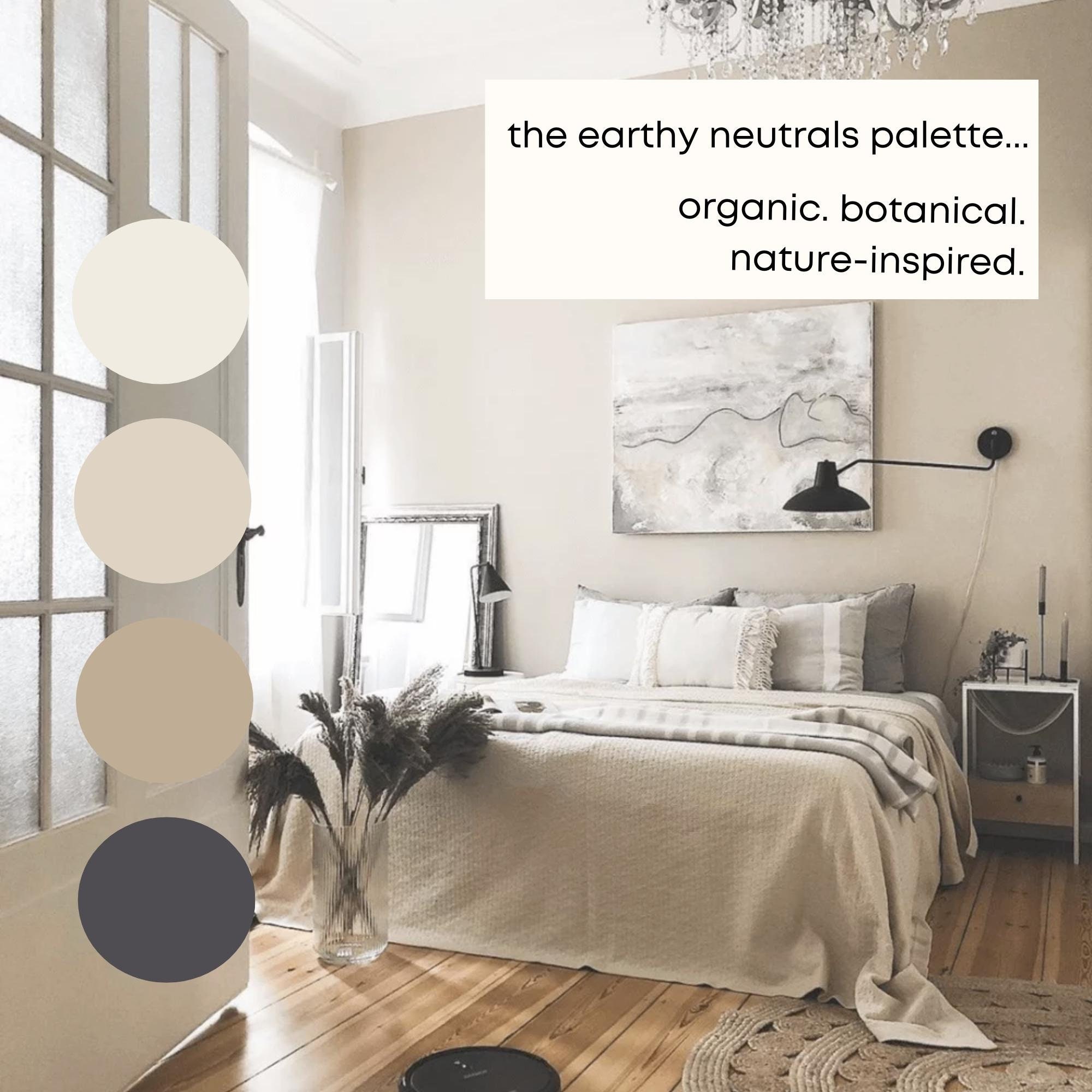 Earthy Neutrals Benjamin Moore Paint Palette, Paint Colors for Home ...