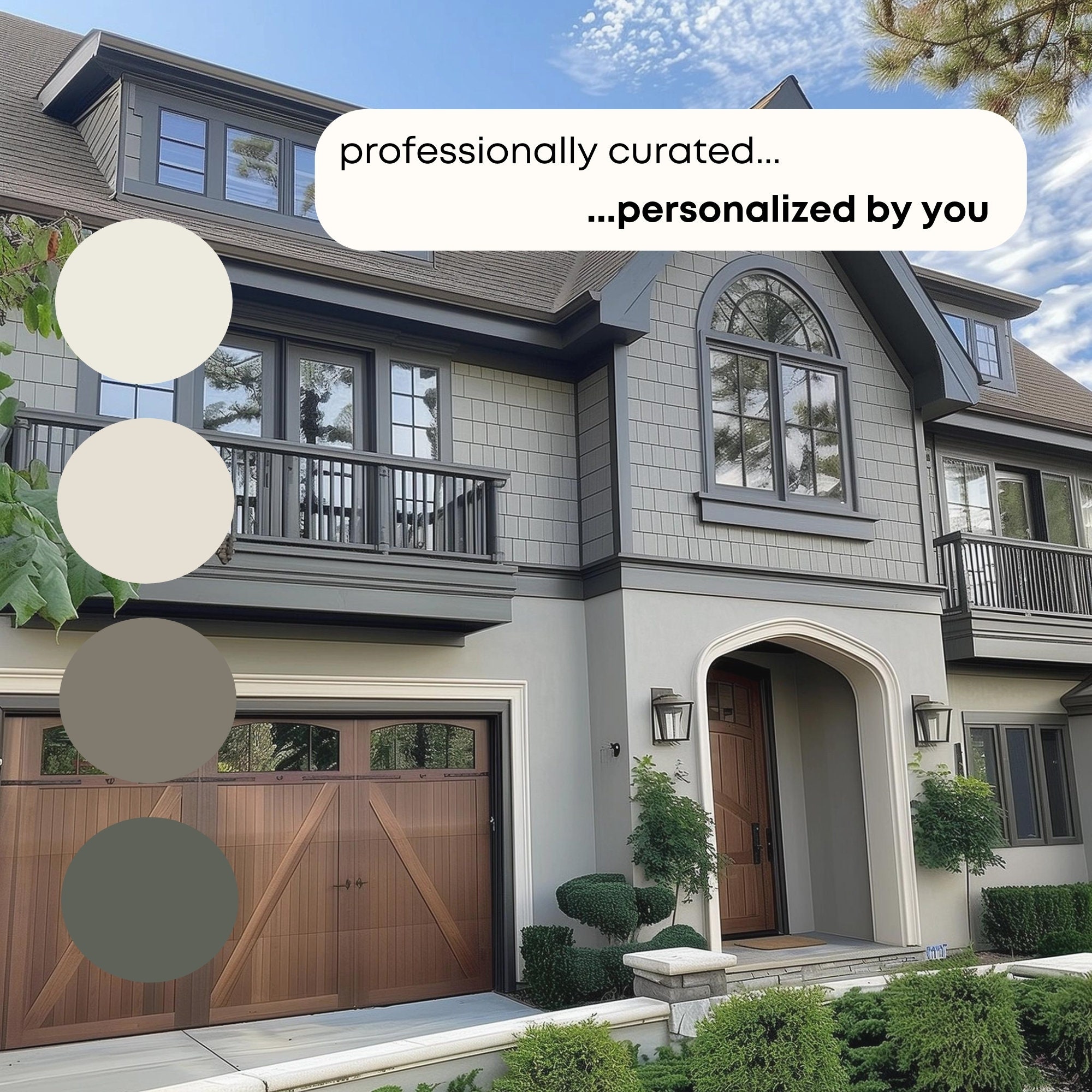Modern Mountain Exterior Benjamin Moore Paint Palette, Modern Neutral ...