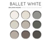 Ballet White Benjamin Moore Paint Palette, Best Selling Neutrals, Popular White, Interior Design Color Scheme, White Dove