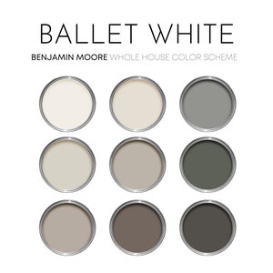Ballet White Benjamin Moore Paint Palette, Best Selling Neutrals, Popular White, Interior Design Color Scheme, White Dove
