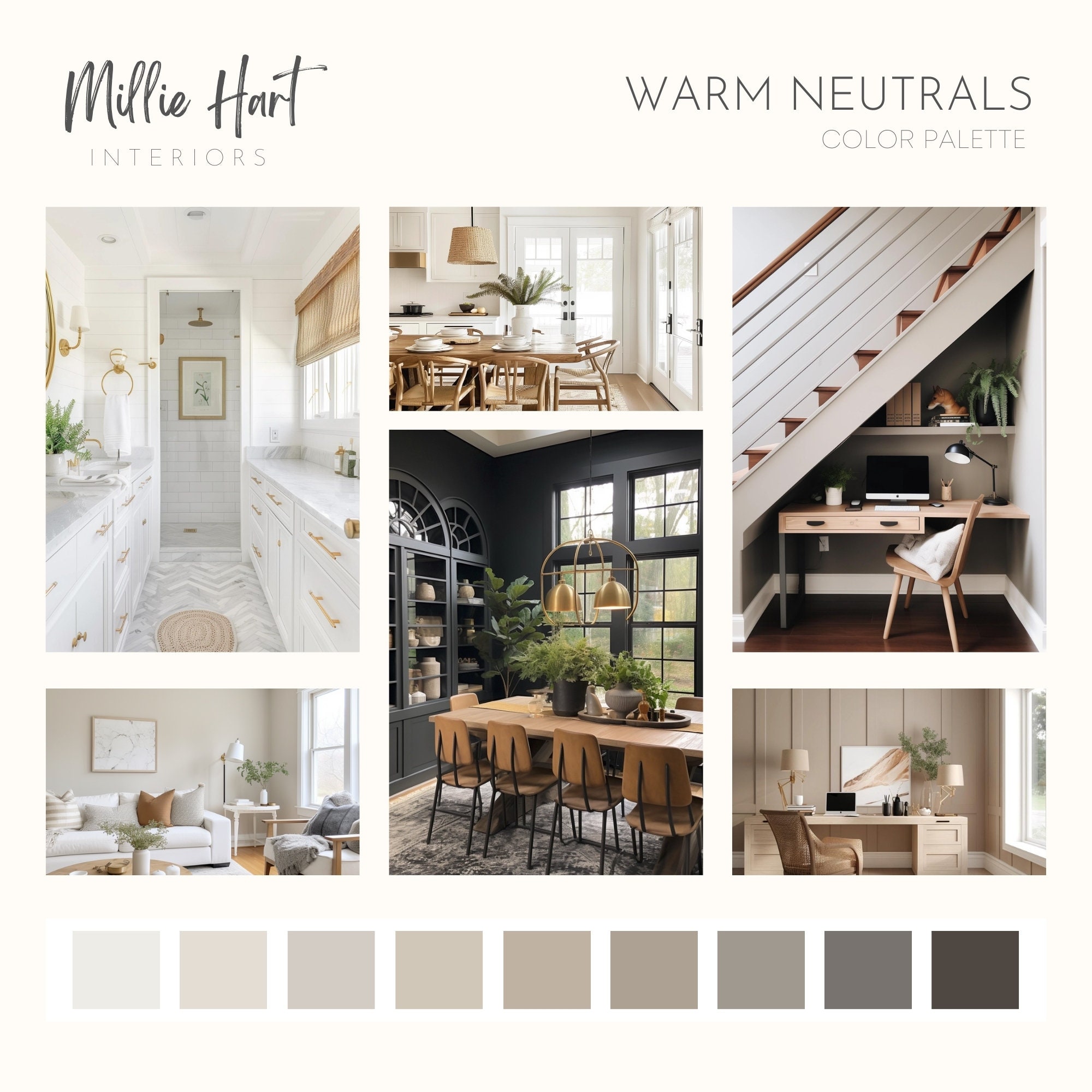 Warm Neutrals Sherwin Williams Paint Palette - Interior Paint Colors ...