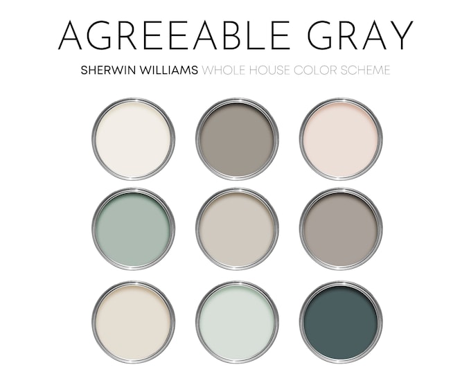 Agreeable Gray Sherwin Williams, Agreeable Gray Color Palette, Coastal