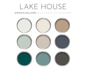 Lake House Sherwin Williams Paint Palette - Modern Neutral Interior Paint Colors for Home, Best Selling Colors, Accessible Beige