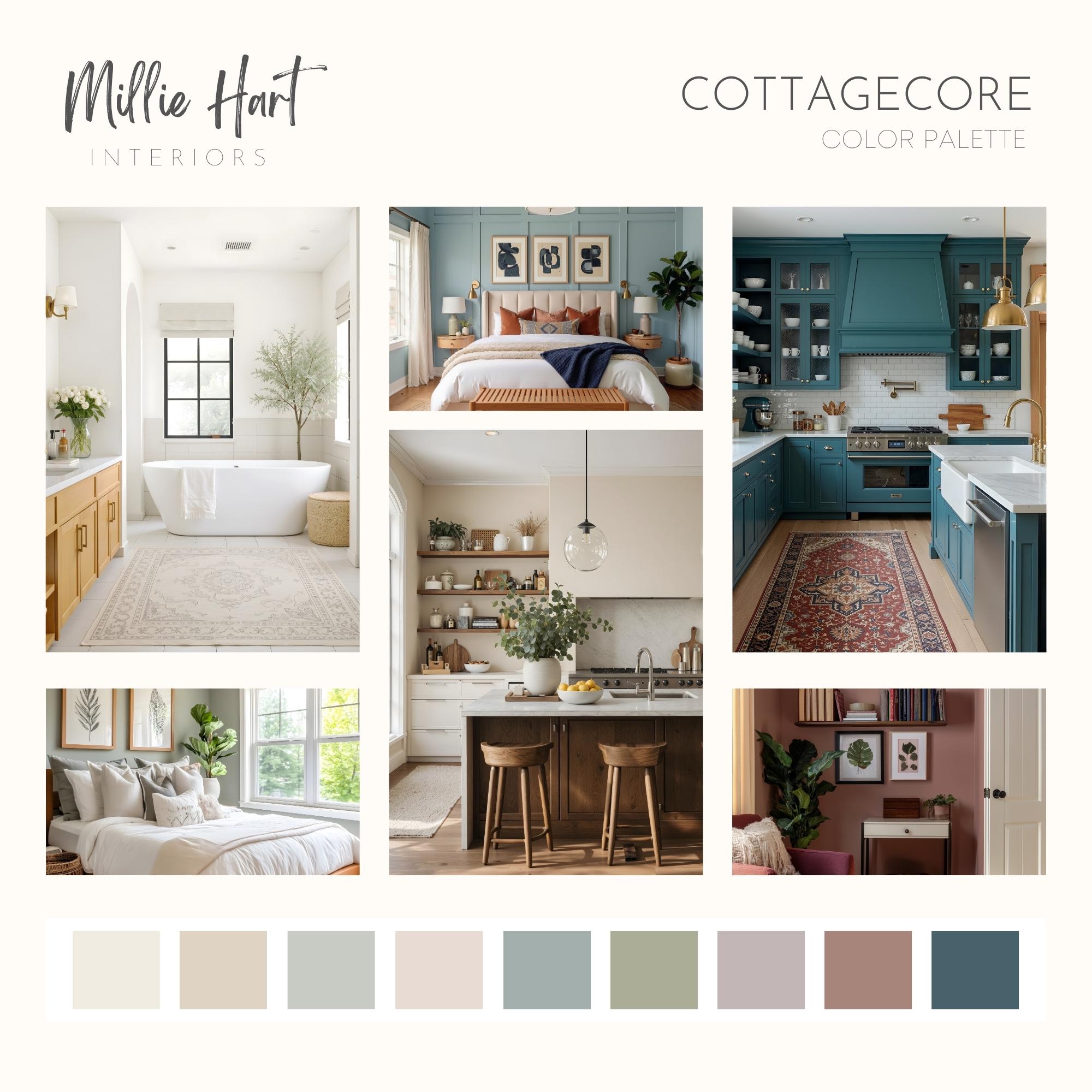 Cottagecore Sherwin Willams Paint Palette - Cozy Neutral Interior Paint ...