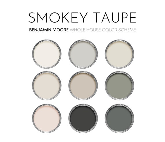Smokey Taupe Benjamin Moore Paint Palette Soft Neutral Paint
