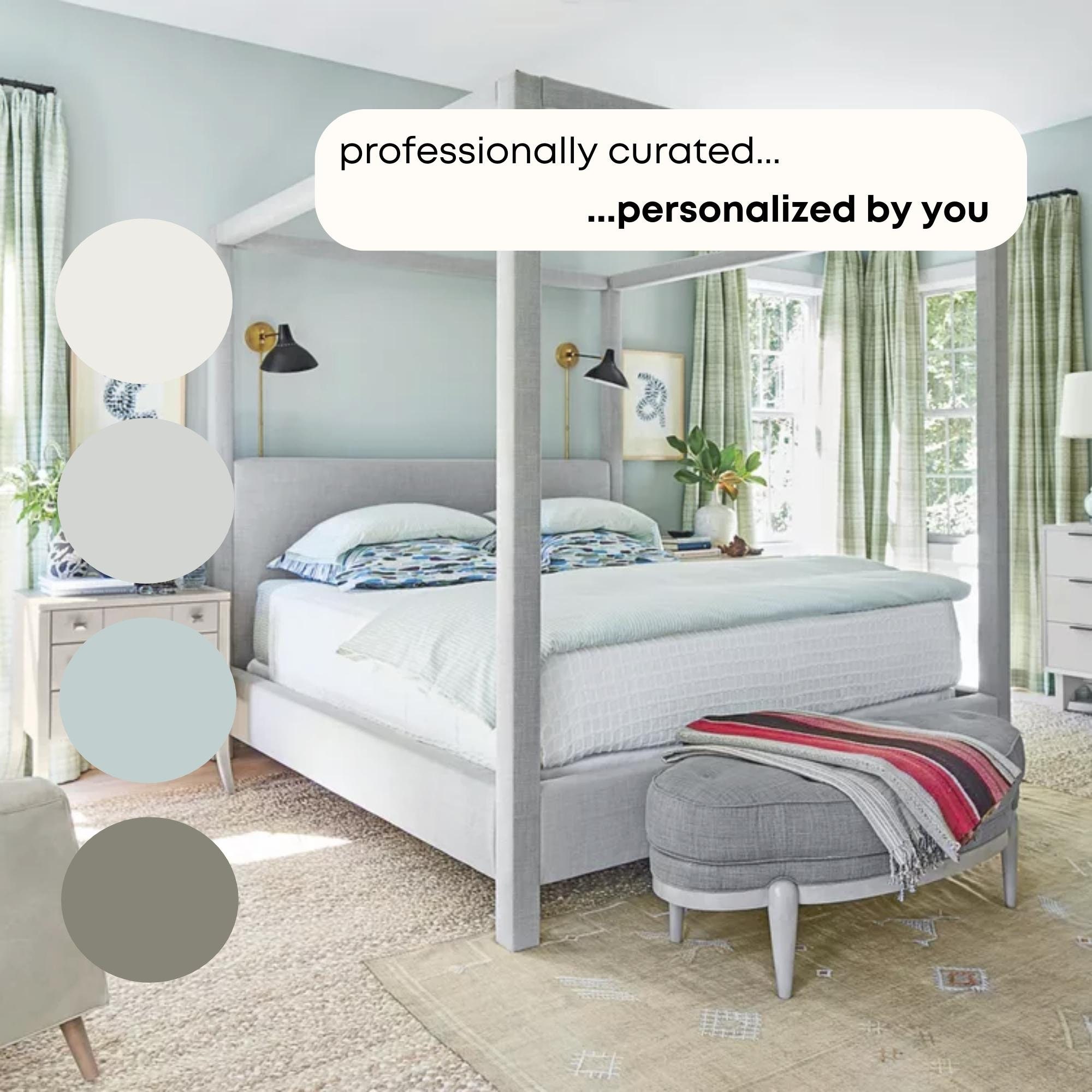 Lake Cabin Benjamin Moore Color Palette 2023, Calm Coastal Interior