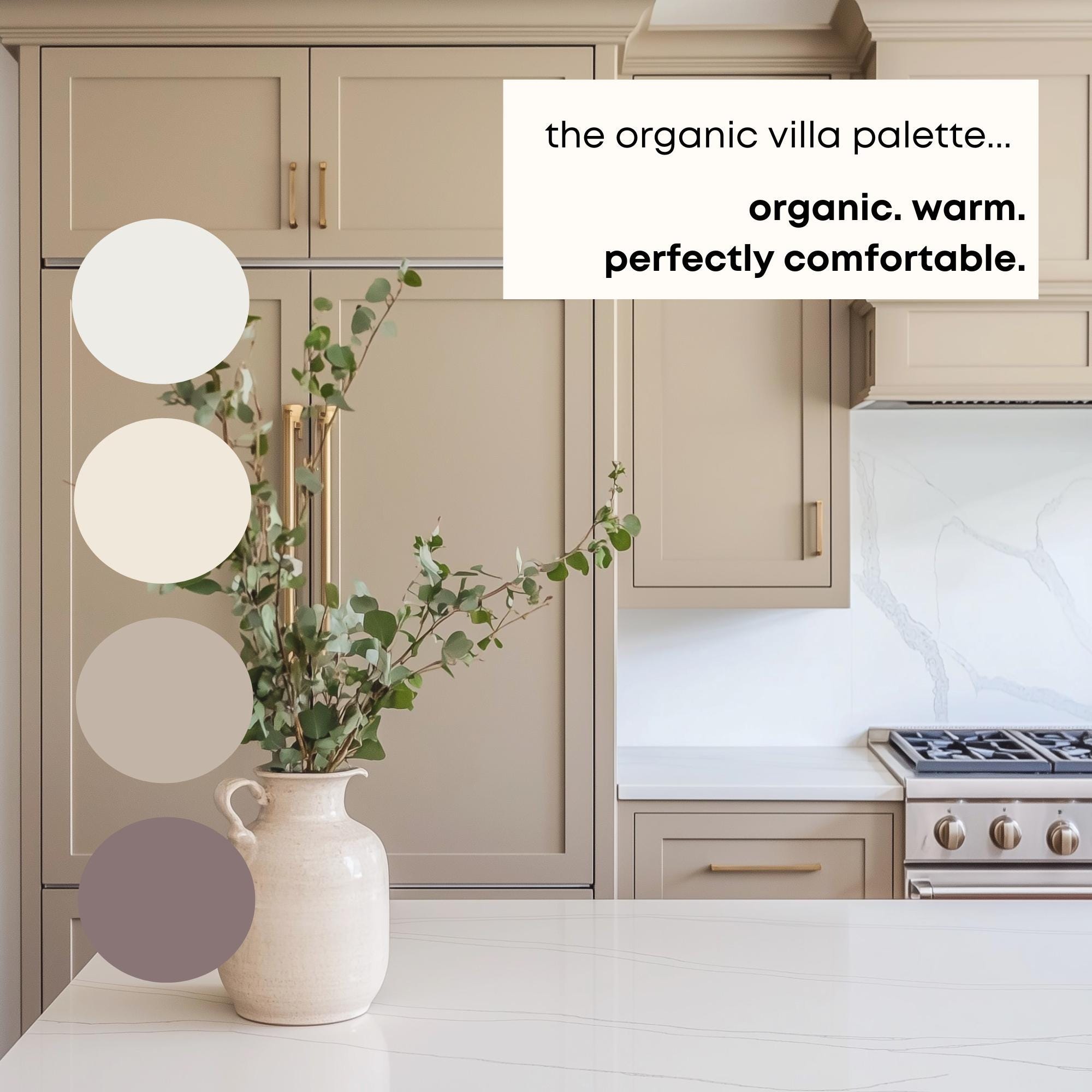 Organic Villa Benjamin Moore Paint Palette, Modern Neutral Calm Cozy ...