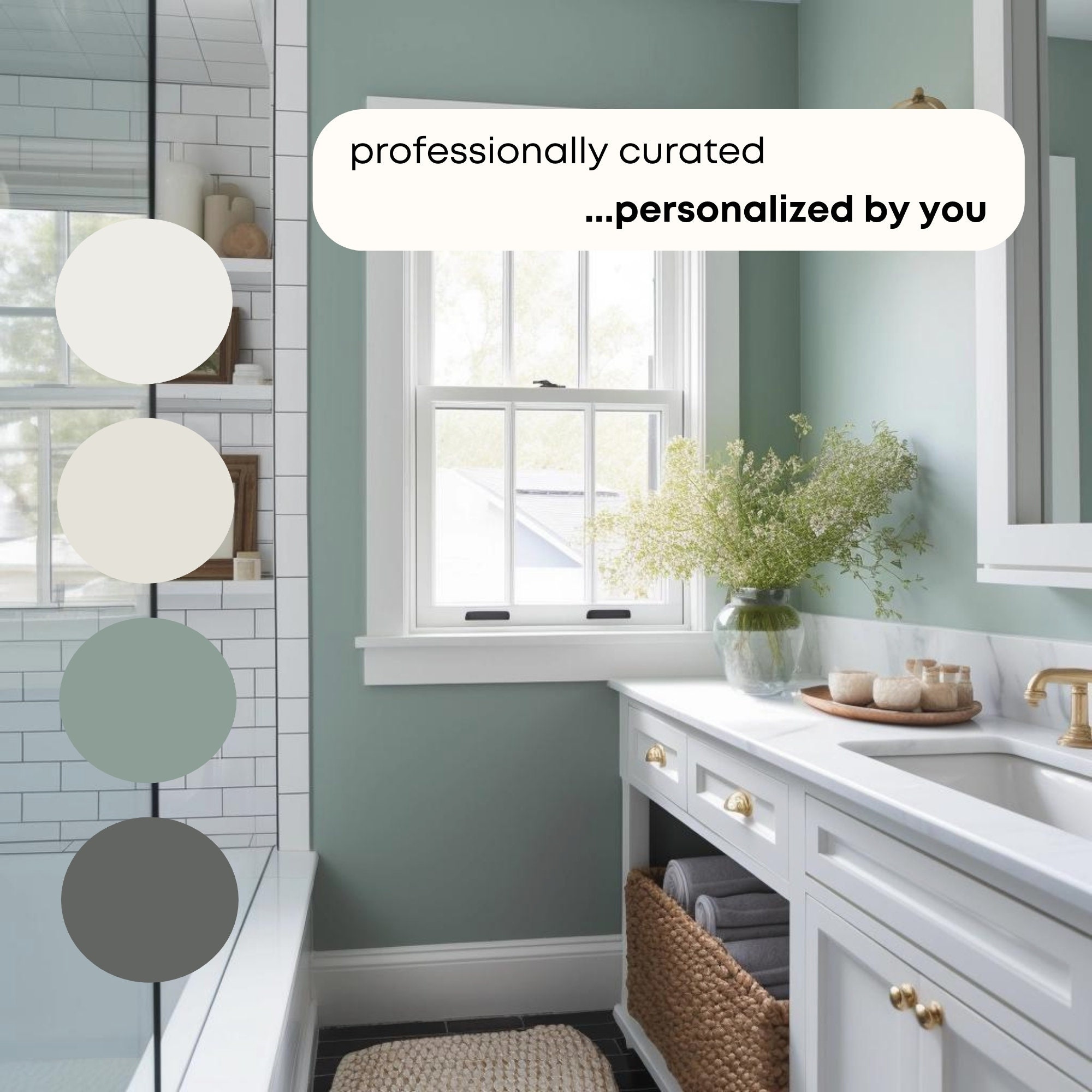 Calm and Peaceful Sherwin Williams Paint Palette, Modern Neutral Calm ...