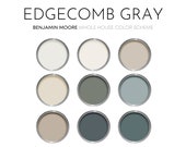 Edgecomb Gray Benjamin Moore Paint Palette, Warm Neutrals - Interior Paint Colors for Home, Edgecomb Gray Compliments, Front Door Colors