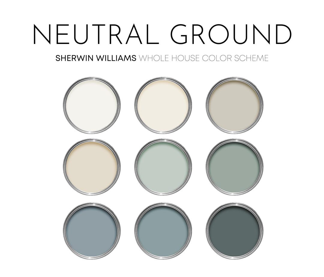 Neutral Ground Sherwin Williams Paint Palette, Neutral Interior Paint ...