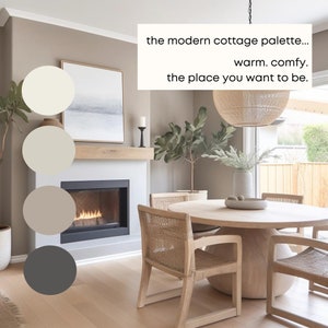 Modern Cottage Benjamin Moore Paint Palette - Modern Neutral Interior ...