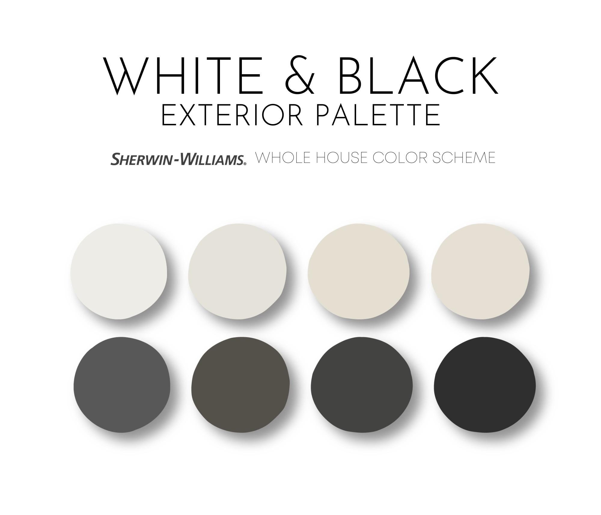 Best Paint Colors for a White House With Black Trim - Welsh Design Studio