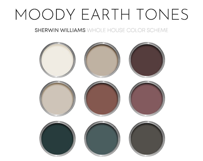Sherwin Williams Color Palette: Modern Rustic Farmhouse, Moody Boho ...