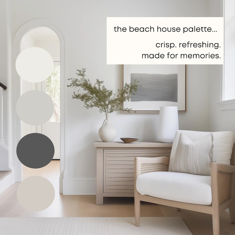 Beach House Sherwin Williams Paint Palette, Coastal Interior Paint ...