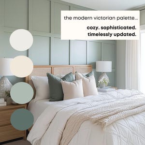 Modern Victorian Sherwin Williams Paint Palette, English Cottage, Historic Interior Paint Colors ...