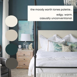 Moody Earth Tones Benjamin Moore Paint Palette, Interior Paint Colors ...