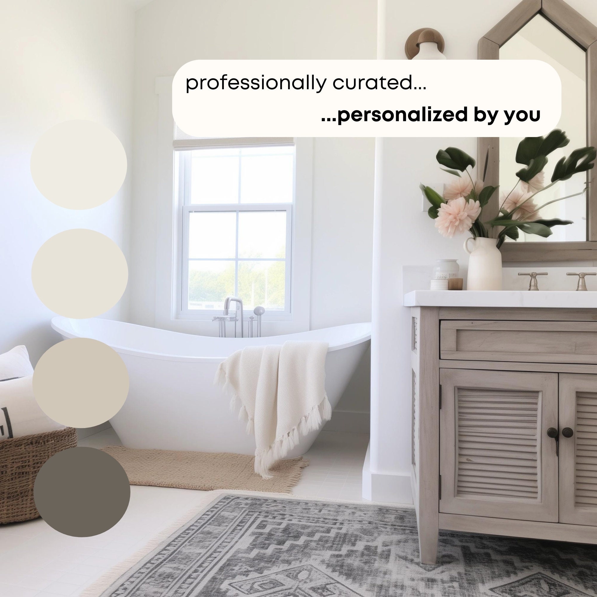 Earthy Organic Benjamin Moore Paint Palette, Modern Neutral Calm Boho ...