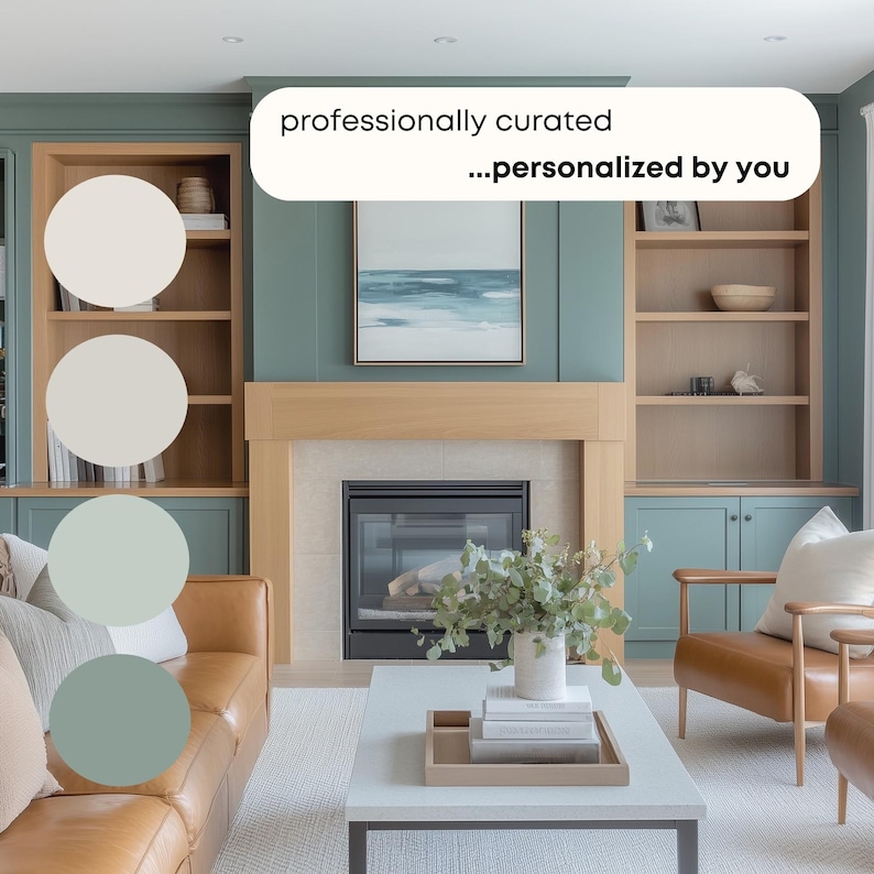 Coastal Cottage Benjamin Moore Paint Palette, Modern Neutral Interior ...