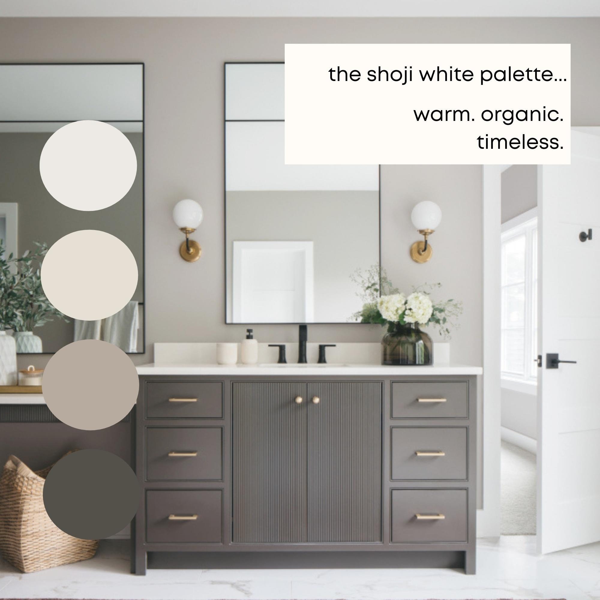 Shoji White Sherwin Williams Paint Palette, Color of the Year, Best