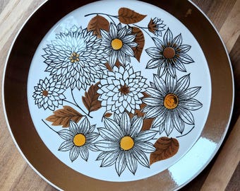 Vintage Mikasa Country Gingham Dinner Plates, Set of Eight, Yellow