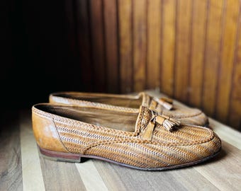 Vintage Mens 11 Florsheim Imperial Brown Leather Slip on  display picture 2