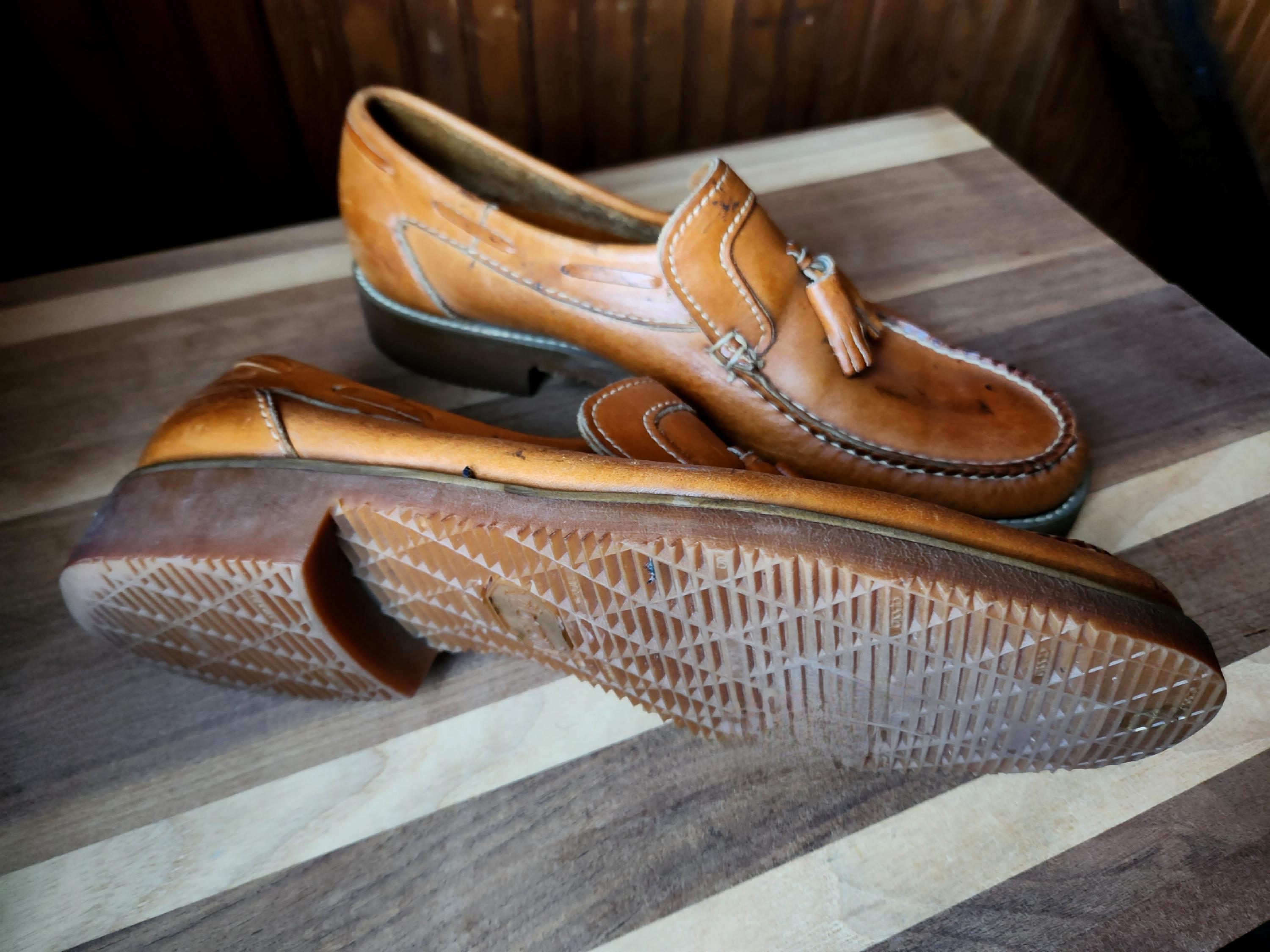 靴 loafer vintage Vintage 70s Leather Tassel Loafers - WEEDS by Florsheim, Men's