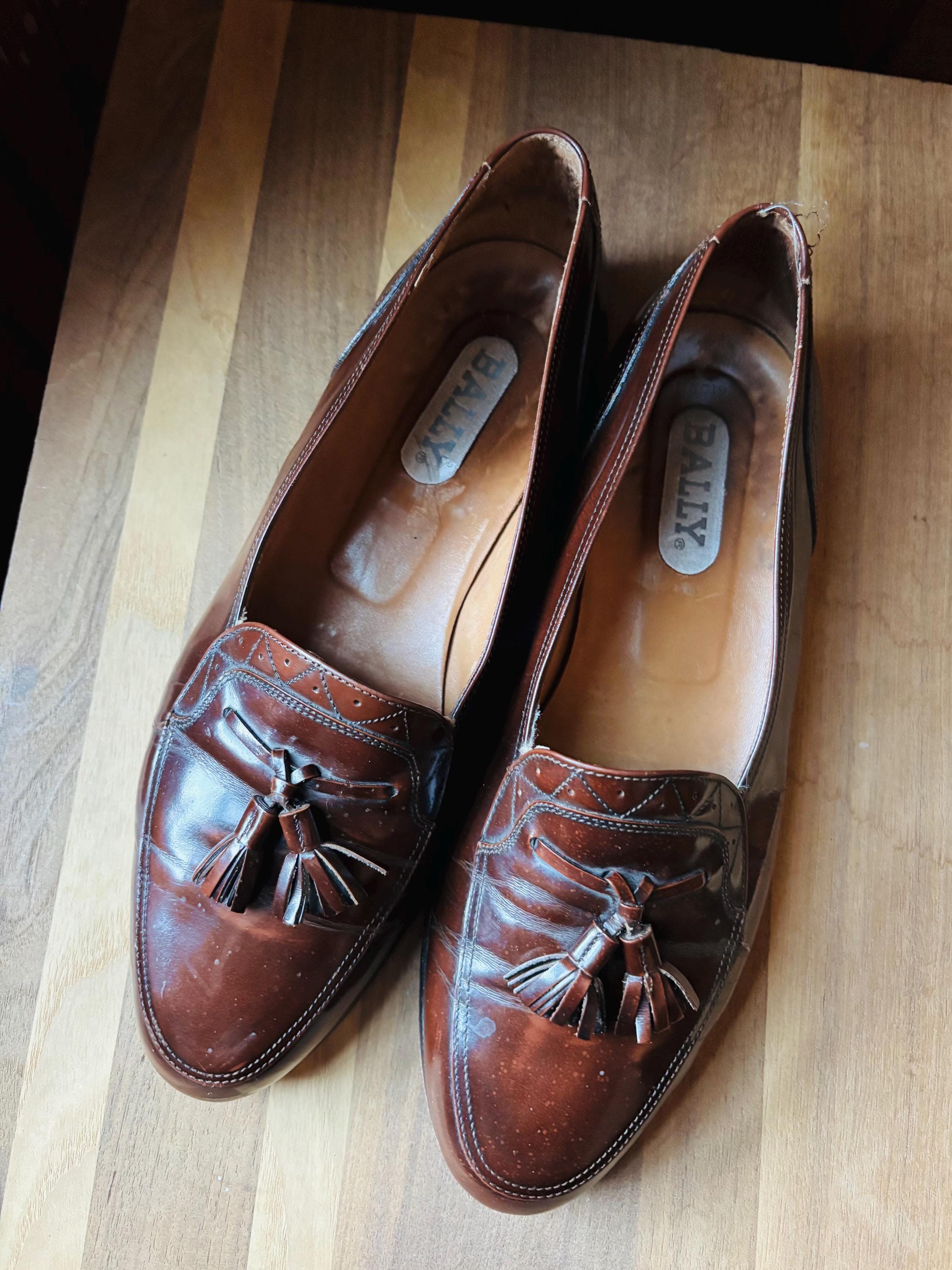 Bally Tan Leather Tassel Loafers Size 8.5M Bally BALLY | Carmelo Tan Woven Leather Loafers 8.5 M | Grailed main image 4