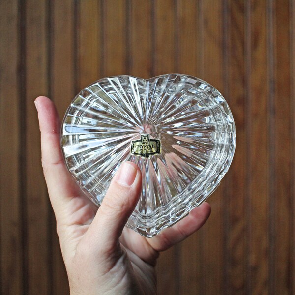 Glass Heart Box Etsy