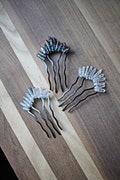 Handmade Crystal Hair Comb - White Quartz / Smokey Quartz / Black Quartz - Large Hair Pick - Bridesmaid or Bridal