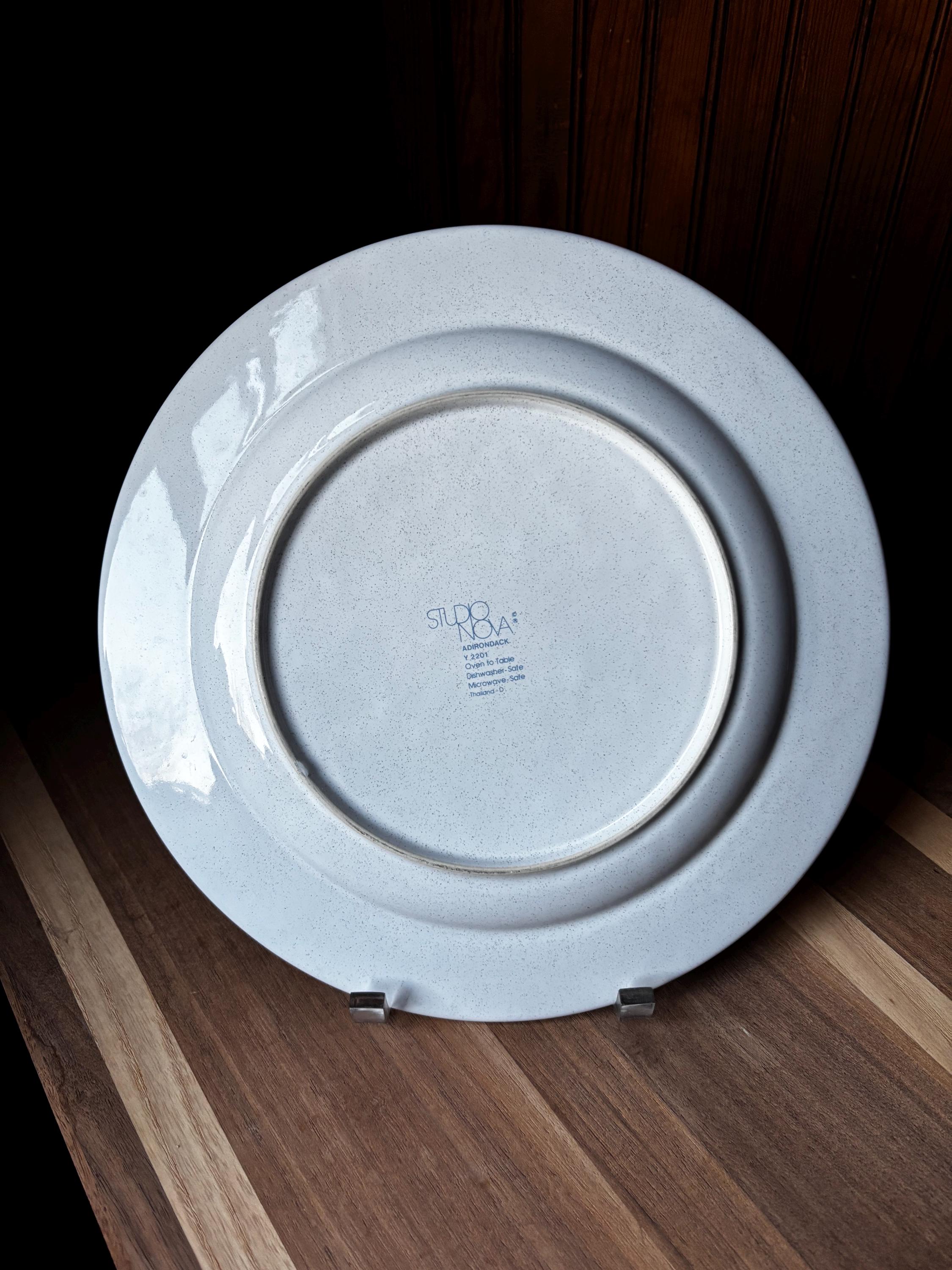 Vintage 1990's MIKASA Studio Nova Adirondack Patterned Dinner