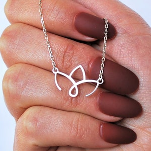 Silver Lotus Flower Pendant-Yoga Jewelry-Rebirth Necklace-Flower Of Life Necklace-Meditation Jewerly-Lotus Flower Necklace