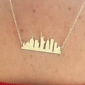 Naszyjnik z panoramą Nowego Jorku, Wisiorek z pejzażem miejskim, Naszyjnik z Bostonu, Naszyjnik z Chicago, Biżuteria z pejzażem miejskim, Naszyjnik ze Statuą Wolności